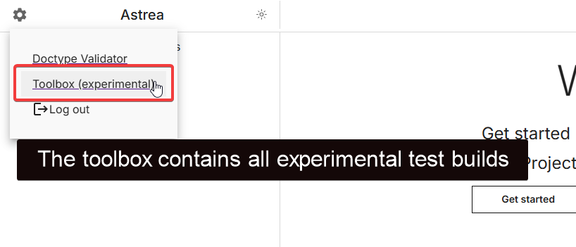 What is the toolbox?